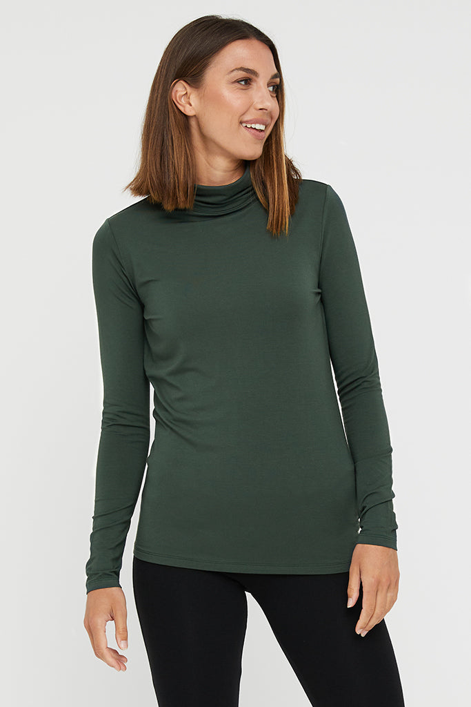 Bamboo Turtle Neck - Forest