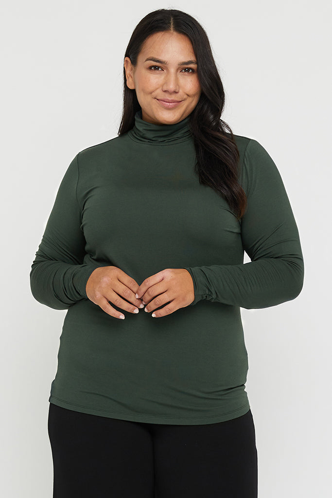 Bamboo Turtle Neck - Forest