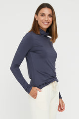 Bamboo Turtle Neck - Storm