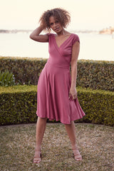 Wrap Dress - Dry Rose