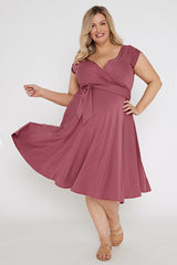 Wrap Dress - Dry Rose