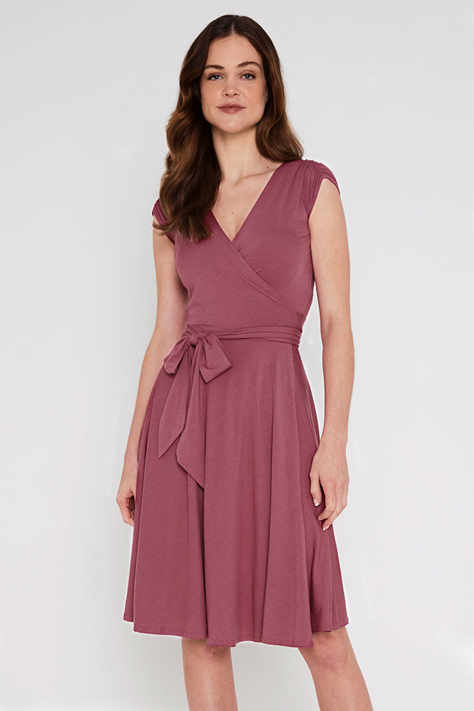 Wrap Dress - Dry Rose