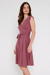 Wrap Dress - Dry Rose